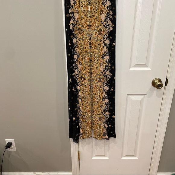 Free People Intimately Morning Song Printed Maxi Slip Dress Women Large Tank Top - Picture 3 of 12